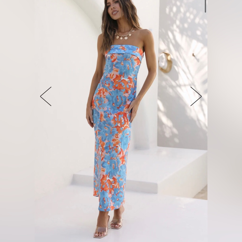 Hello Molly Highway to Heaven Blue Maxi Dress